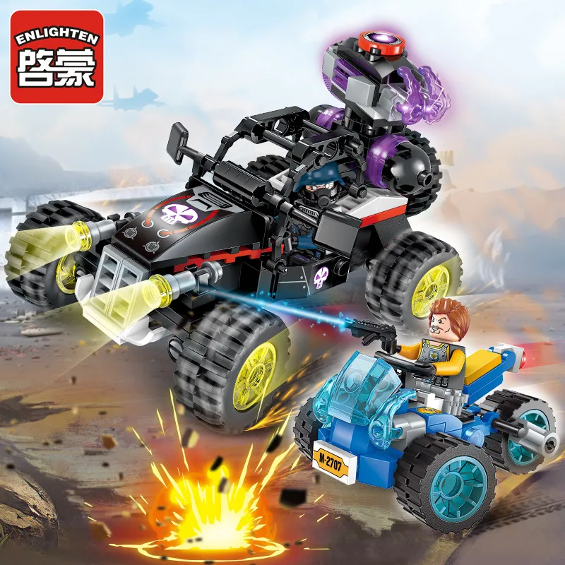 

Enlighten Building Block High-Tech Era Night Flier 2 Figures 191pcs Educational Technic Bricks Toy For Boy Gift-No Box