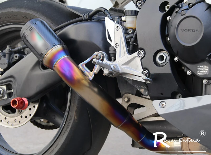 Motocicleta slip-on silenciador de escape por encargo titanium Aleación de la CESPAP para Honda cbr1000 yamaha yzf-r6 bmw s1000rr kawasaki zx10r