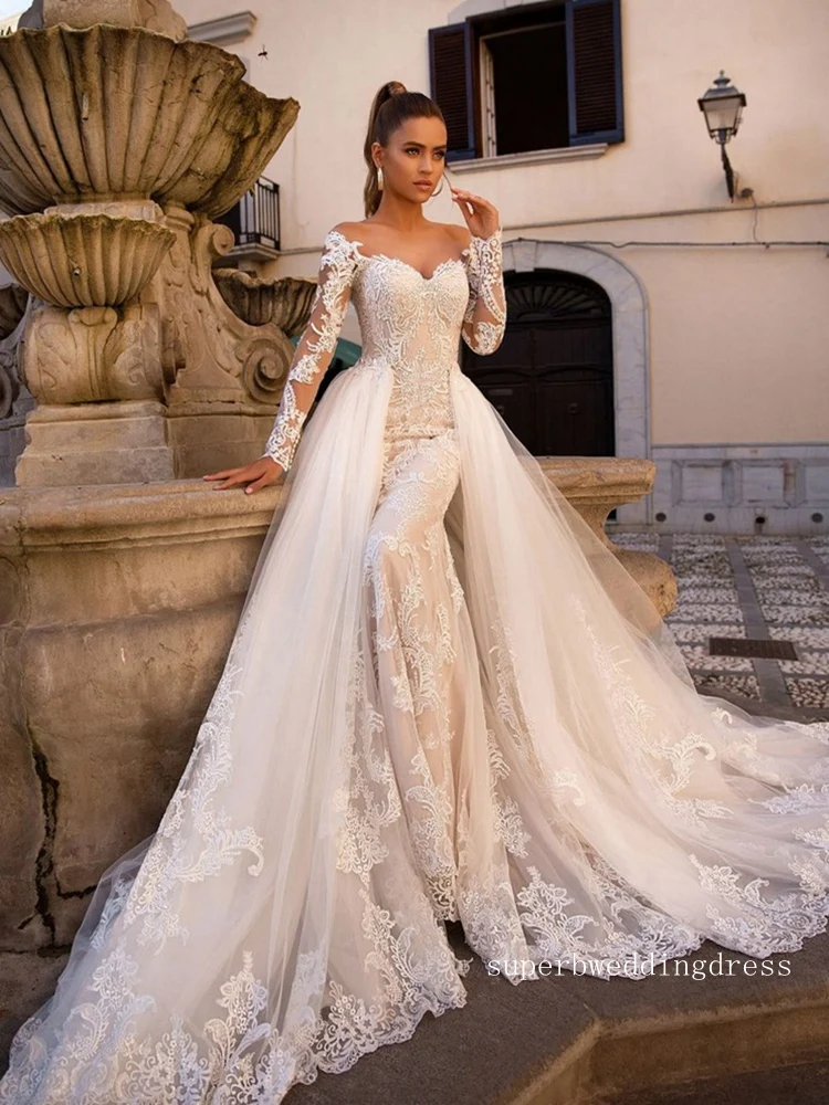 Wedding Dress | Detachable Skirt | Bride Dress with Removable Train | Bridal Gown image 5
