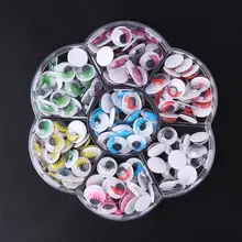 240 шт 10 мм самоклеющиеся безопасные глаза куклы с ресницами DIY ремесла медведь мягкие игрушки животное марионетка куклы аксессуары