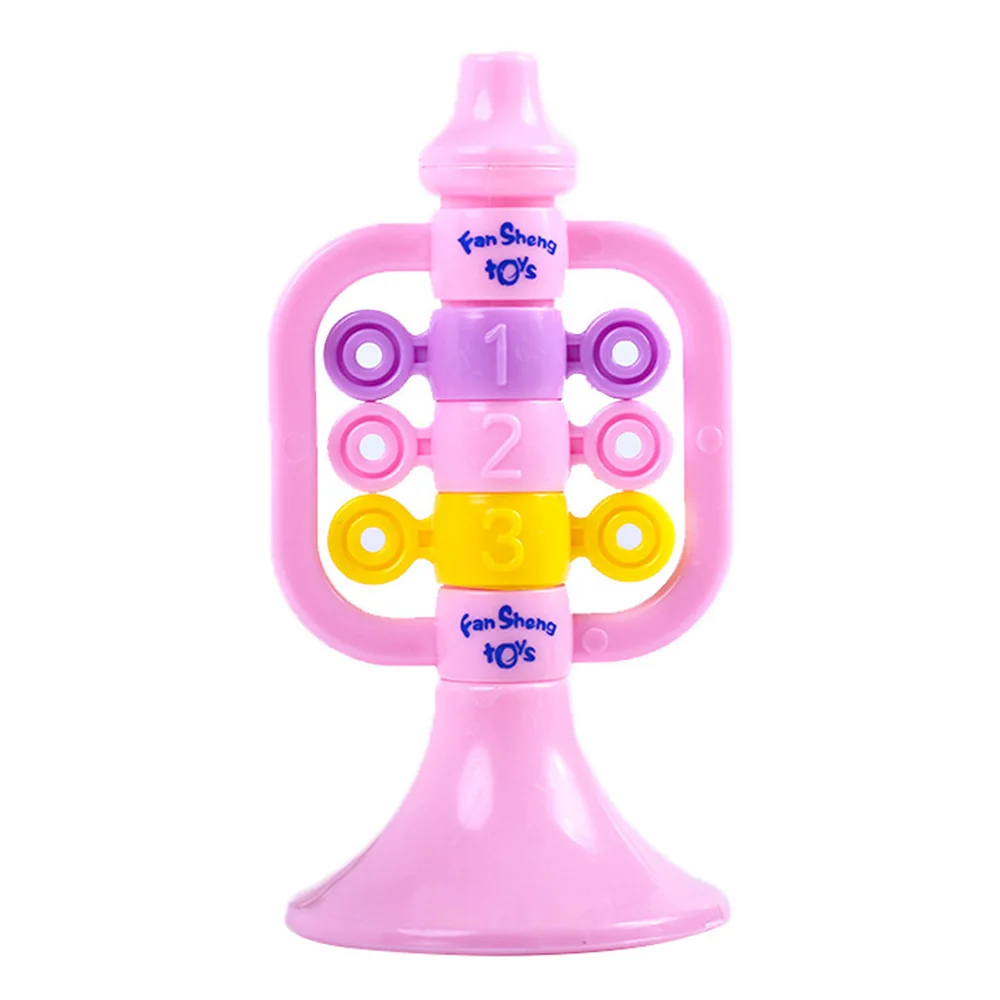 Детский Мультфильм Пластиковый Рог милый труба музыкальный инструмент Обучающие игрушки случайный цвет