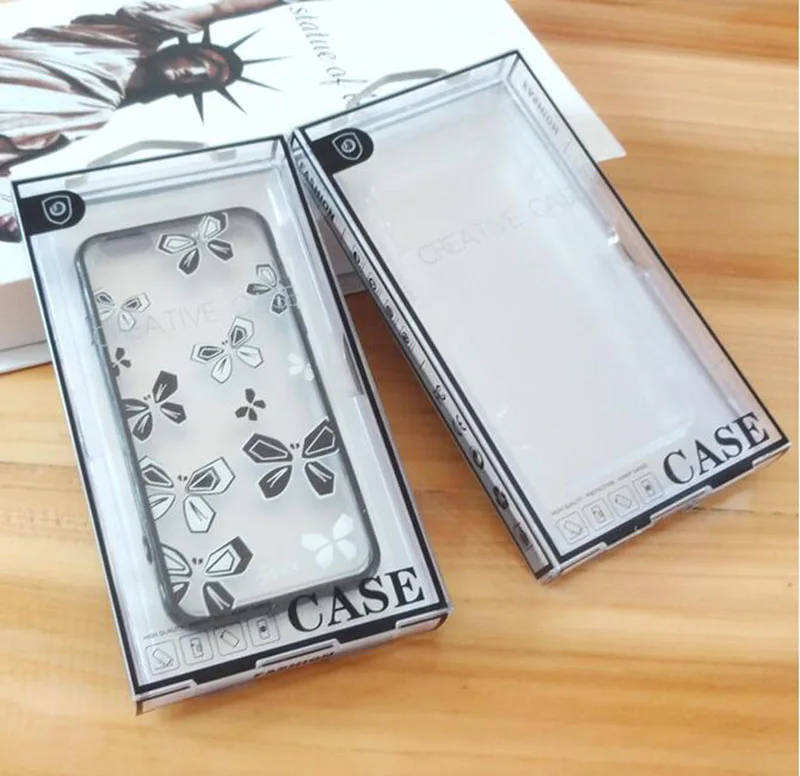 PVC Phone Case Packaging box Plastic Retail package Box for iphone 7 6