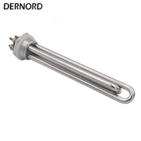 Élément chauffant 12v 24v 36v 48v 300W 600W SUS304 DN25 DC, chauffage tubulaire solaire/électrique pour eau d'immersion 2