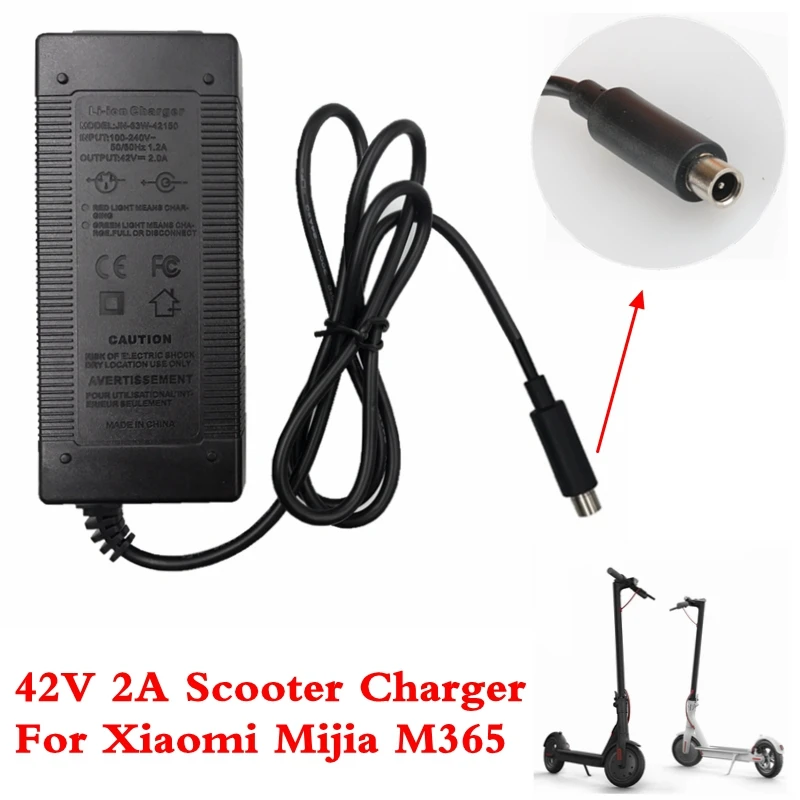 Electric Scooter Charger 42V 2A Adapter for Xiaomi Mijia M365 Ninebot Es1 Es2 Electric Scooter Accessories Battery Charger Electric Scooter Charger 42V 2A Adapter for Xiaomi Mijia M365 Ninebot Es1 Es2 Electric Scooter Accessories Battery Charger