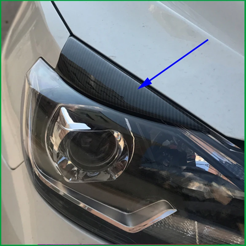 

Car styling Headlight Eyebrow Decorative Cover Trim For Nissan Sentra / Sylphy 2016 - 2018 Exterior Decals Strips headlight Trim