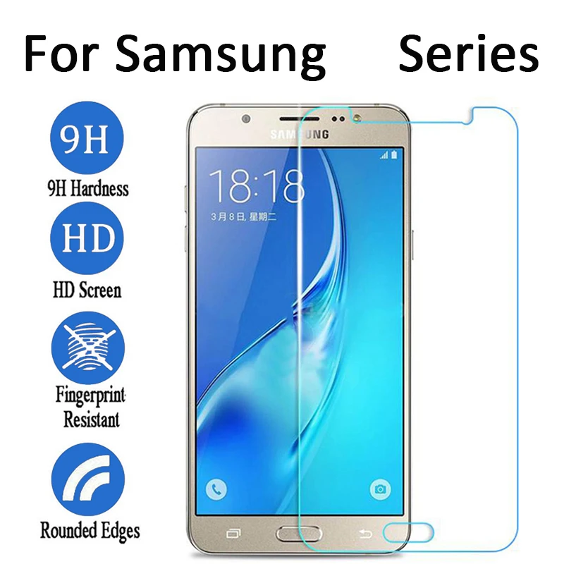 2 шт. защитный экран для телефона Samsung Galaxy A3 A5 A7 A8 A9 J1 J2 J3 J5 J7 2016 Prime Закаленное стекло