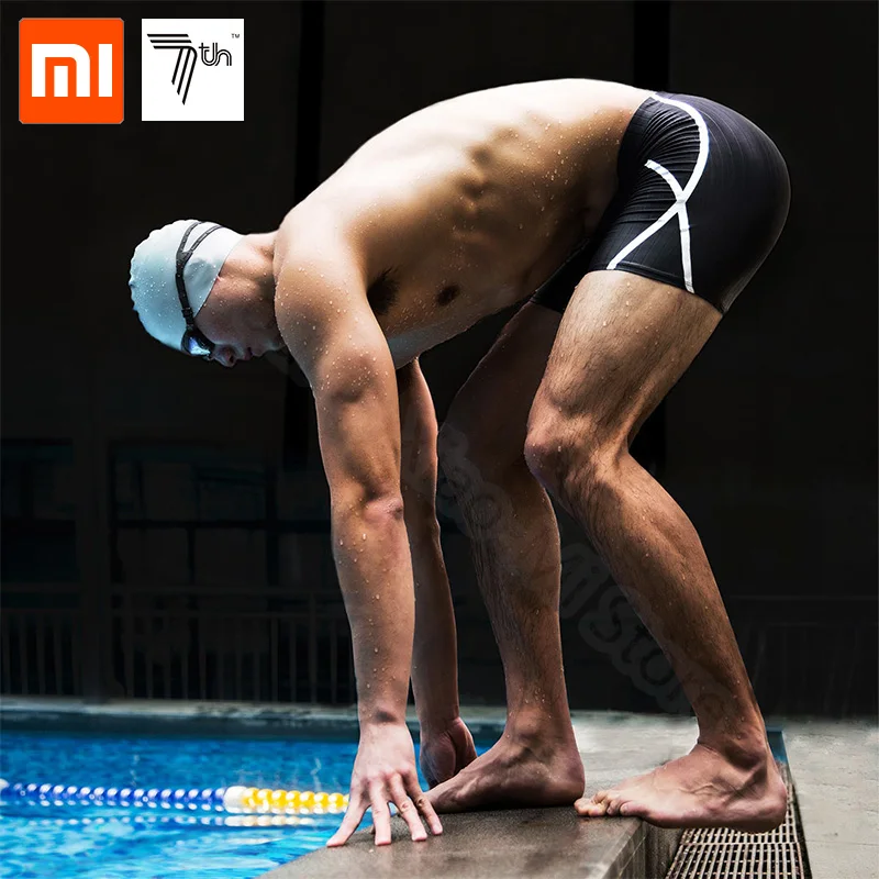 Xiaomi mijia logo printed boxer shorts высокая эластичность быстросохнущие дышащие мужские плавки подходят для плавания smart