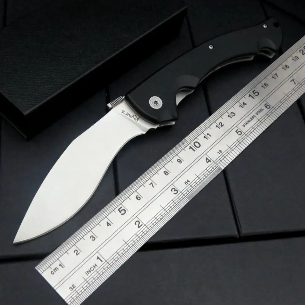 

Hot sale .Custom tactical Folding Knives D2 steel Blade + G10 handle Camping Outdoor Survival Knives