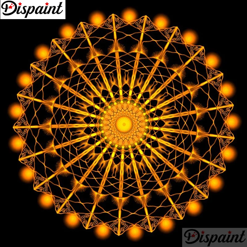 Dispaint Full Square/Round Drill 5D DIY Diamond Painting &quotReligious Mandala&quot Embroidery Cross Stitch 3D Home Decor A12738 | Дом и сад