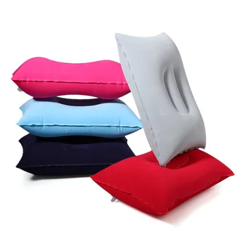 

1PC Outdoor Portable Air Inflatable Pillow Folding Double Sided Flocking Cushion Rest Sleep Cushion for Travel Hot Worldwide