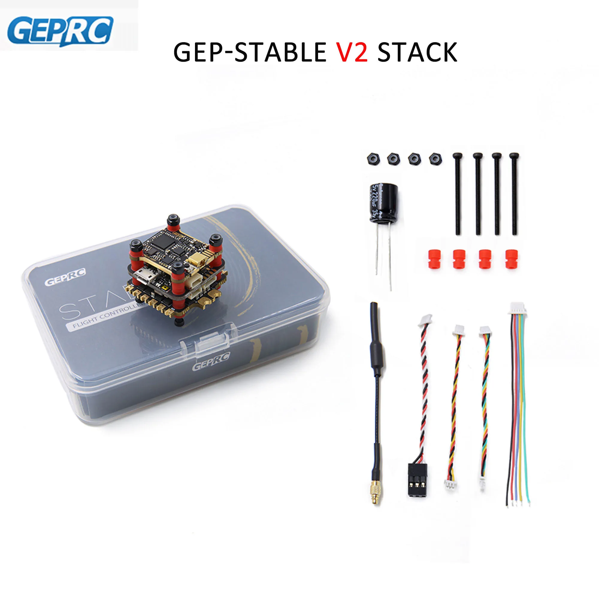 

Original Geprc Stable Pro F7 Dual Bl 35a Flytower/stable V2 F4 Flight Controller+ 35a/30a Esc+5.8g 500mw Vtx For Fpv Racing Dron