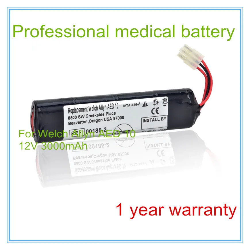 Defibrillator Battery Replacement for AED 10,00185 2,7919 2,B11387 High