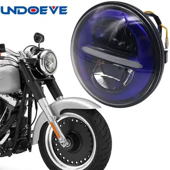 

Undoeve For motorcycles Heritage Softail 7Inch LED Motorcycle DRL Headlight with Daytime Running Light Replacement Headlamp