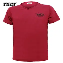 Tqqt Лето Топы корректирующие Для Мужчин's Рубашки для мальчиков одноцветное Футболки v-образным вырезом рукава рубашки Топ Homme хлопок Для
