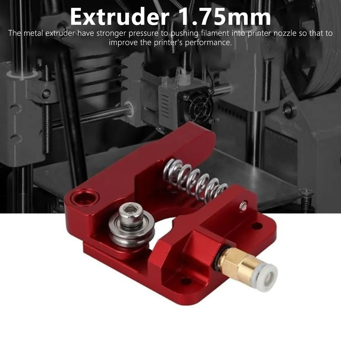 

3D Printer Parts For Mk8 CR8 Cr10 Extruder Aluminum Alloy Block Bowden Extruder 1.75Mm Filament Reprap