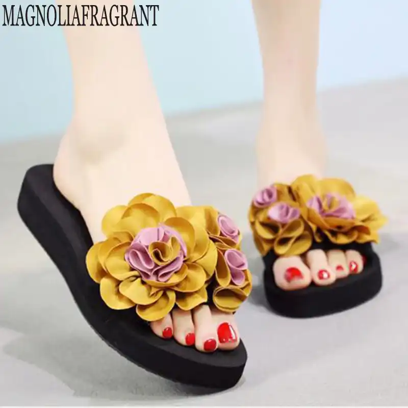 flower flip flop sandals