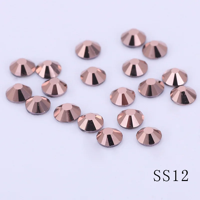 1440pcs Nail Art Round Resin Rhinestone Flatback Fake Gems