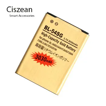 

10pcs/lot 3030mAh BL-54SH BL-54SG Gold Replacement Battery For LG F260/S/K/L LTE3 US780 L90 F7 F320/L/S/K F300 F340L P698 ect
