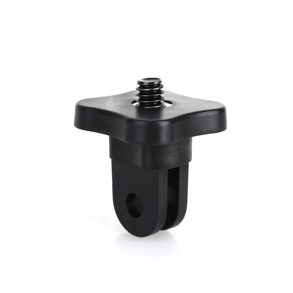 Black Color Monopod Tripod Mount Adapter With 1/4 Screw Thread For GoPro Hero 4 3+ 3 2 1 for