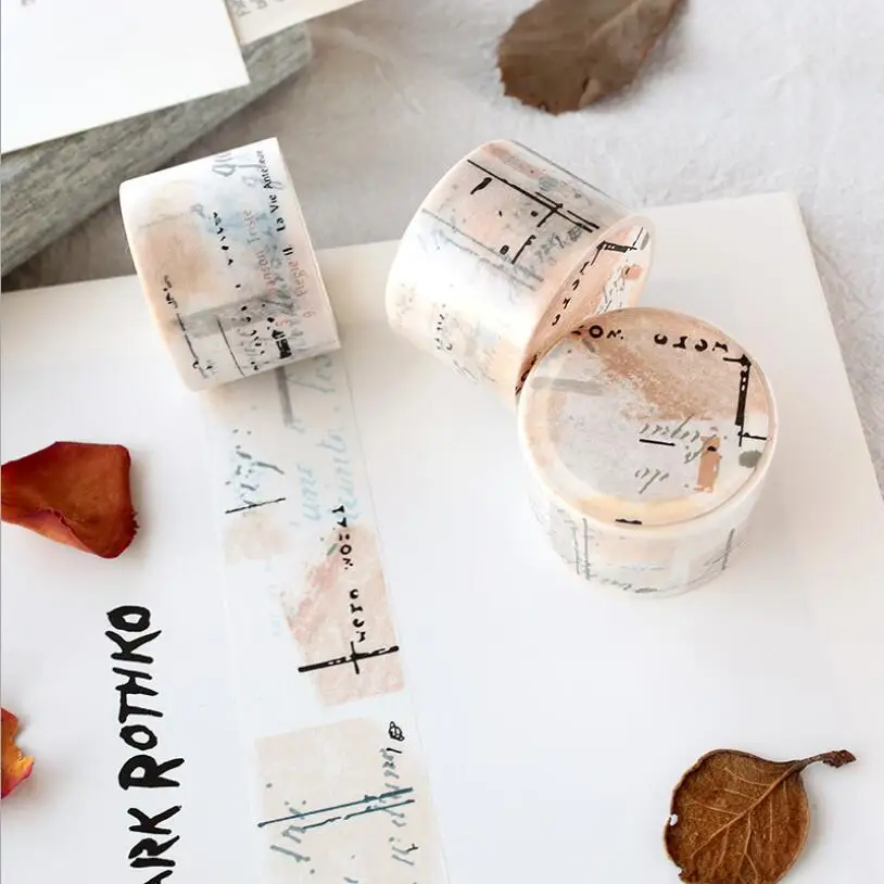 

30mm*5m Collage Washi Tape Set Diy Decorative Scrapbooking Sticker Planner Masking Adhesive Tape Label Drop Shipping