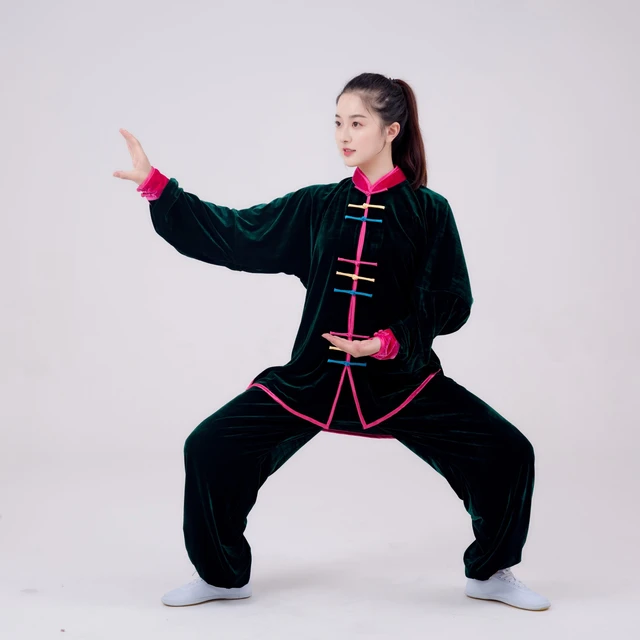 Taiji uniforme donna Kung Fu Uniformi Del Vestito con la Camicia e  Pantaloni Abiti Arte Tai Chi Marziali di Shaolin wushu Taiji abbigliamento  inverno _ - AliExpress Mobile