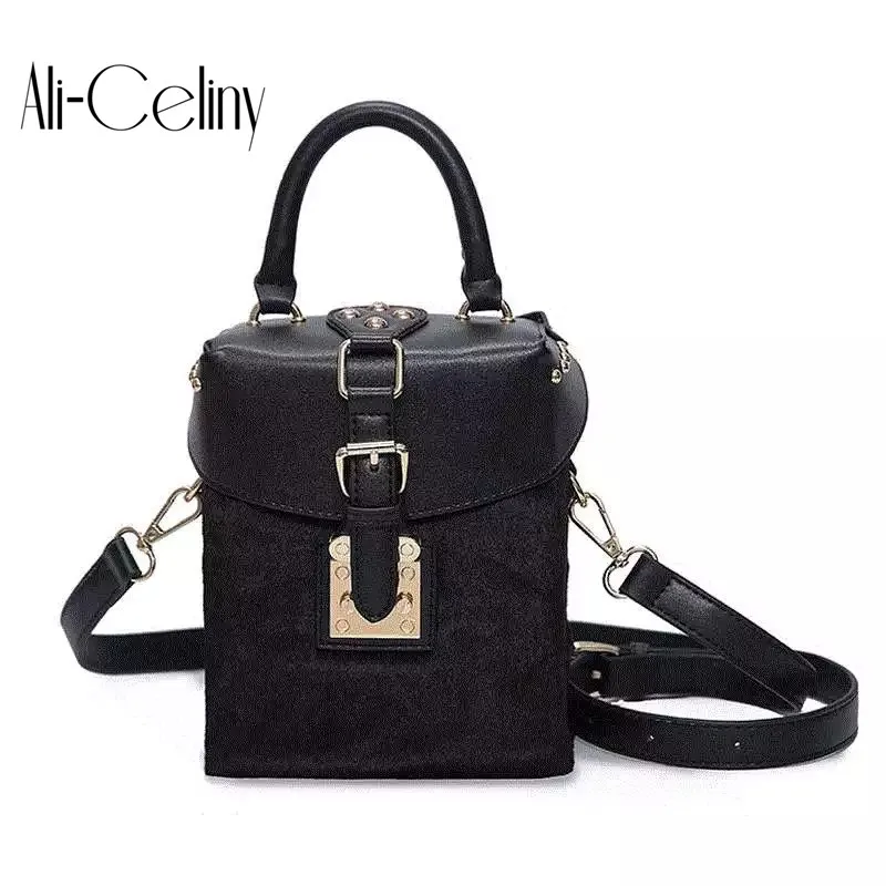 

Famous brand Plush box handbags mini Cube Brand original design crossbody bags for women messenger bags