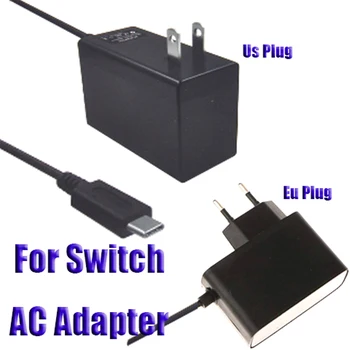 

EU Plug Wall Travel 2.4A Charge AC Adapter Charger For Nintend Switch NS Game Console USB Type C Power Supply Charging Accessory