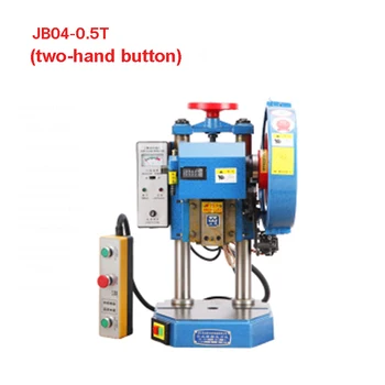 

New JB04-0.5T (Two-hand Button ) Desktop Electric Punch Press Puncher Electric Punching Machine 220V/380V 250W 0.5T (260x260mm)