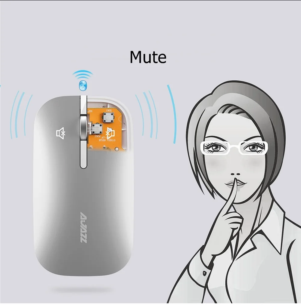 Мини мышь беспроводная Jazz i25t 2 4 ГГц + Bluetooth|computer mouse|mouse mouselaptop mouse |