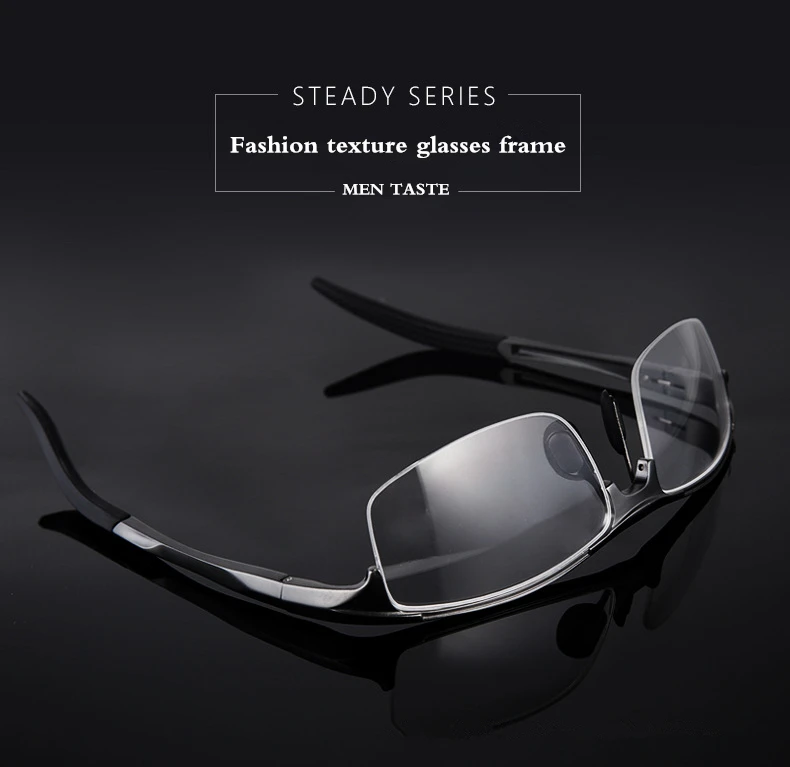 Модные деловые мужские очки, оправа, новые спортивные очки с алюминиево-магниевой оправой, оптические простые очки, подходят для близорукости
