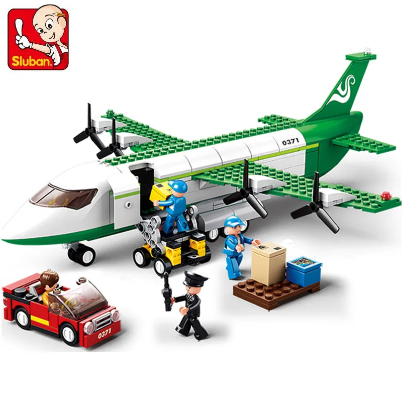 383Pcs Air Plane Freighter Bricks LegoINGLY City Aviation Aircraft Airplane Building Blocks Sets
