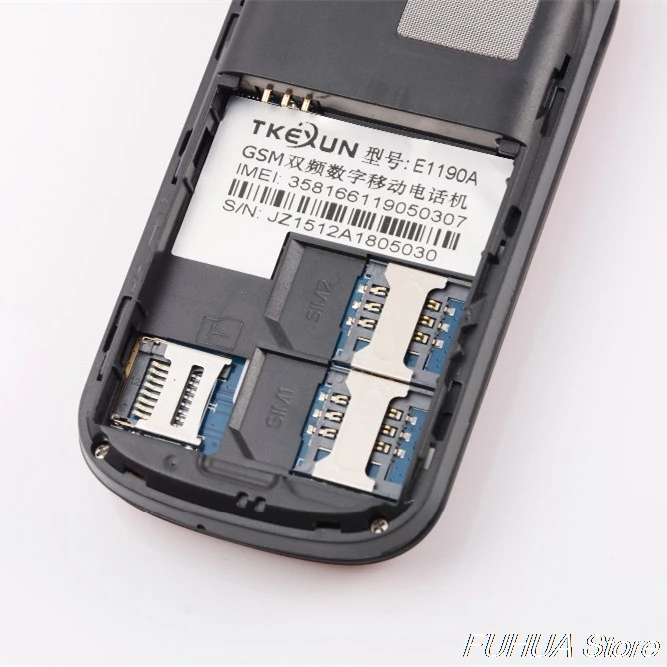 Оригинальный TKEXUN E1190A мобильный телефон с двумя sim картами Bluetooth FM MP3 Vedio дешевый