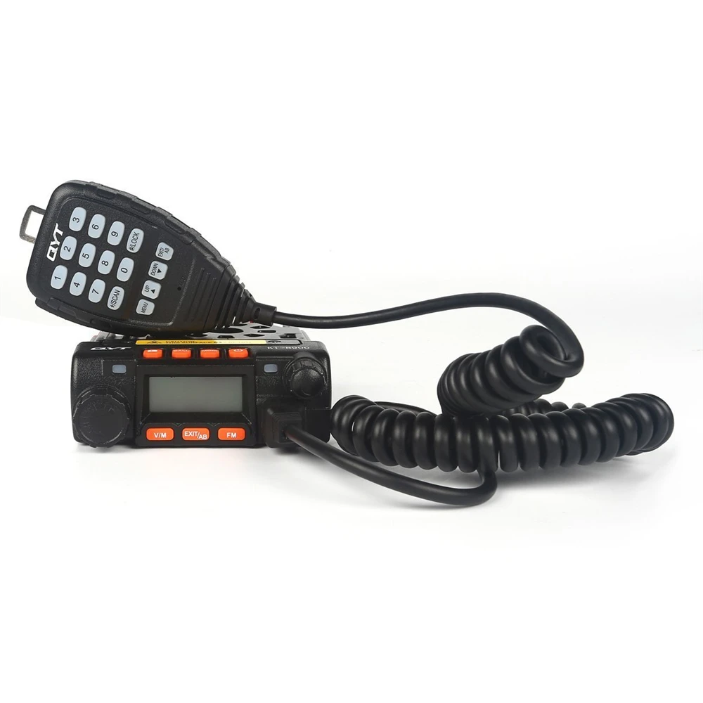 Мини Автомобильное мобильное радио QYT KT8900 трансивер walkie talkie двухстороннее cb радио 136-174& 400-480 МГц KT-8900 25 Вт с ручным микрофоном
