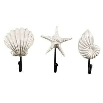 

3-Piece Home Decorative Hooks Key Hanging Hook Wall Hook Shower Curtain Hook Clothes Bag Hooks