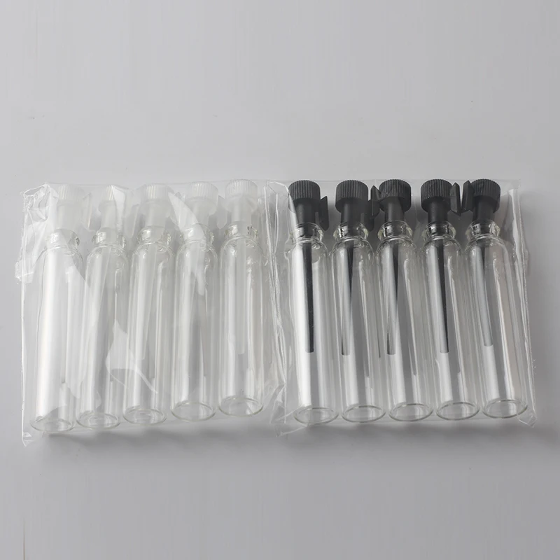 1ML 1CC Mini Glass Perfume Vials with Drop Rod, 1ml Parfum Sample Tester Tubes, 5-Piece Set image 6