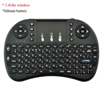 

Mini Keyboard with Touchpad Rechargeable 2.4GHz Key Board for Android TV Box Smart TV Wireless keyboard English Layout