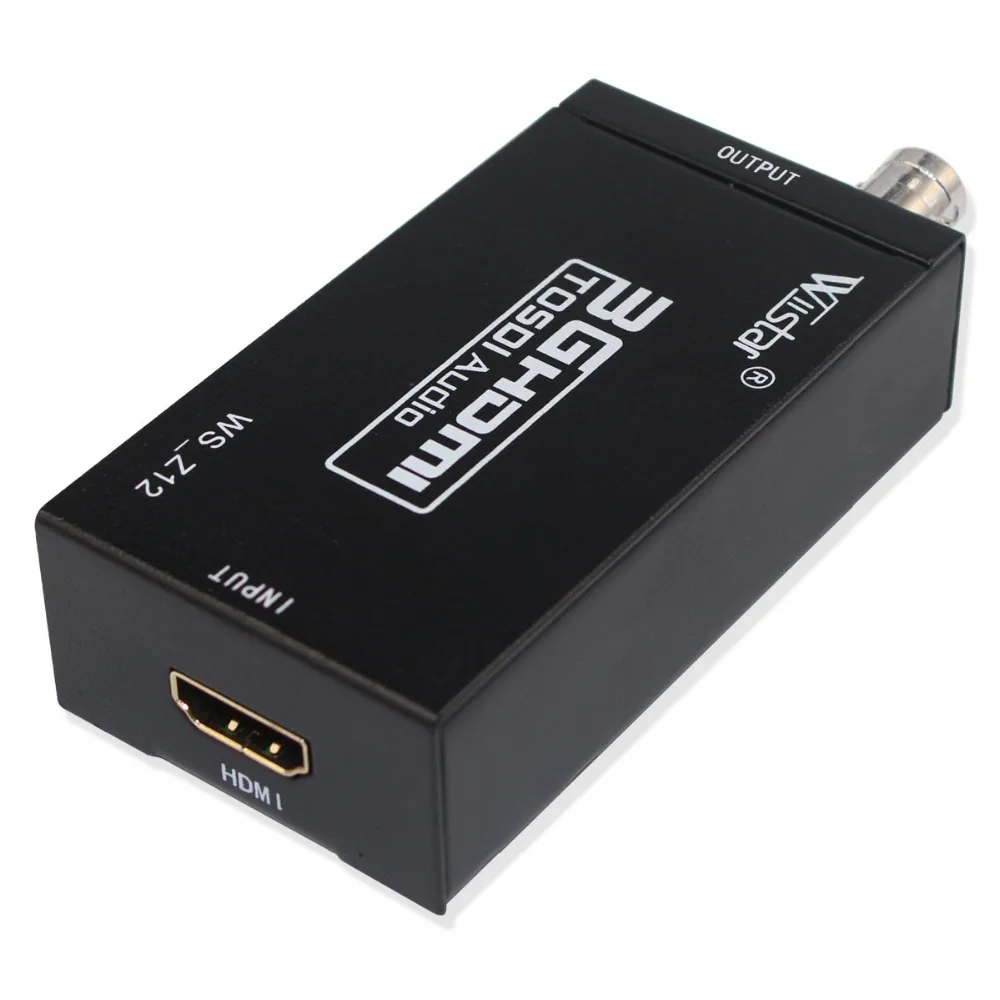 Wiistar Mini 3g HDMI в SDI конвертер Full HD 1080P HDMI в BNC адаптер видео конвертер Поддержка SD HD 3G-SDI для мониторов