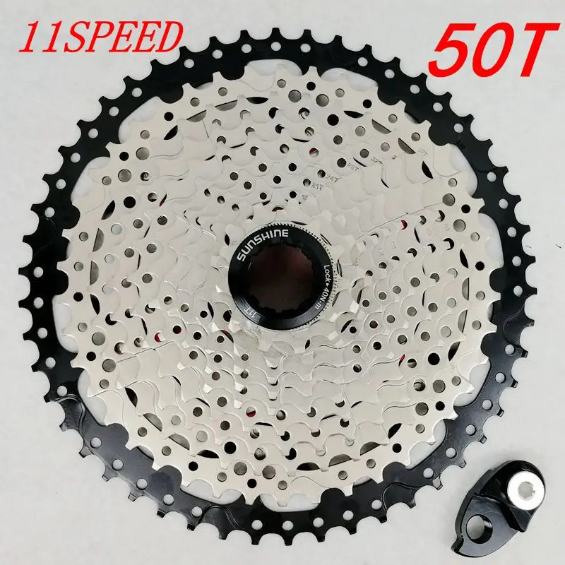 

MTB 11 Speed Cassette 11s 11-50T L Mountain Bike Freewheel Wide Ratio for parts m7000 m8000 m9000 SUNRACE Bicycle FreewheelParts