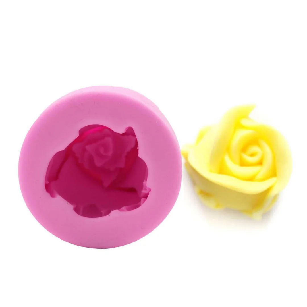 Silicone Cake Molds 3D Rose Flowers Cookie Soap Fondant Mould Decorating Tool Kitchen Accessories Clay Baking Molds Tools