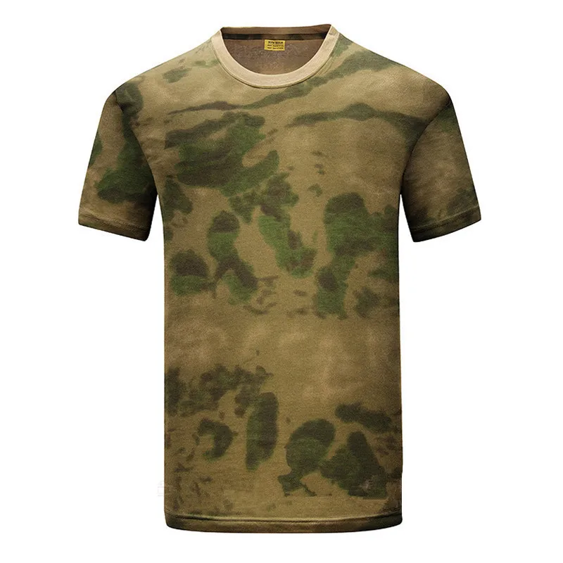 MEGE летняя хлопковая футболка, Мужская Военная сухая камуфляжная футболка, камуфляжная дышащая тактическая армейская тренировочная Боевая футболка