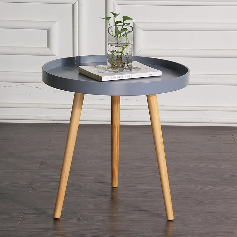 Модные журнальные столики в скандинавском стиле, небольшой круглый диван, прикроватный мини-уголок, несколько гостиной, современный креативный простой чайный столик