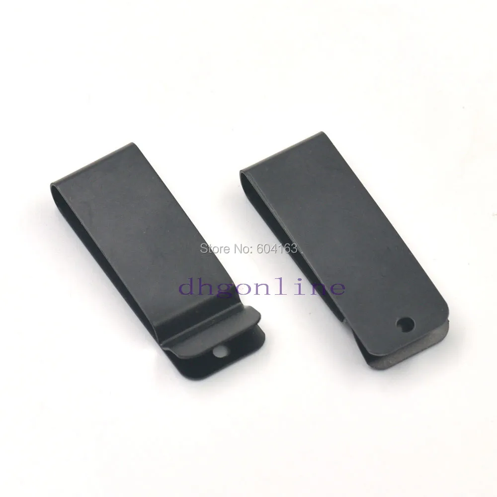 

10 Pcs Belt Clip 62x22mm Belt Holster Clip Clasp Spring Hook Buckle Keyring Hardware 2.44"X0.85" Black