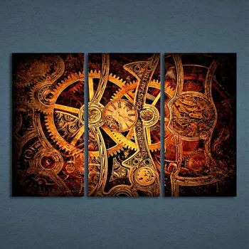 

3 Pcs/Set Framed HD Printed Gear Clockwork Fine Watch Picture Wall Art Print Decor Canvas Modern Oil Painting Cuadros Lienzos