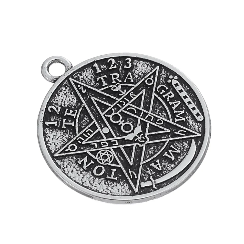 Double sided antique silver plated 