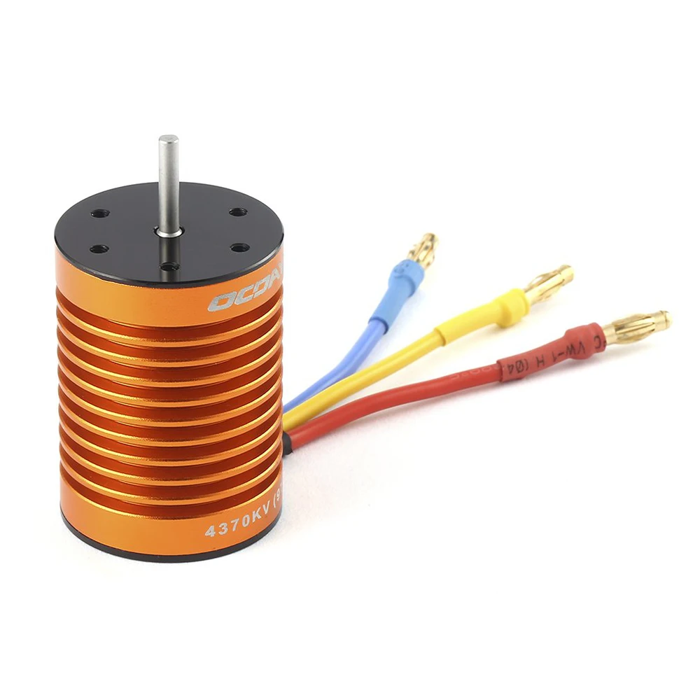 9T 4370 KV 10T 3930KV 4 полюса Бесконтактный бесщеточный мотор водонепроницаемый 60A ESC для