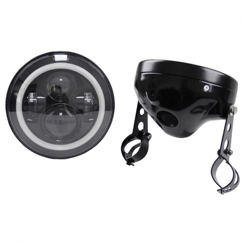 

7inch Round LED Headlight with High Low Beam for Harley Sportster XL883 XL1200 and 7 Inch Headlights Housing Bucket