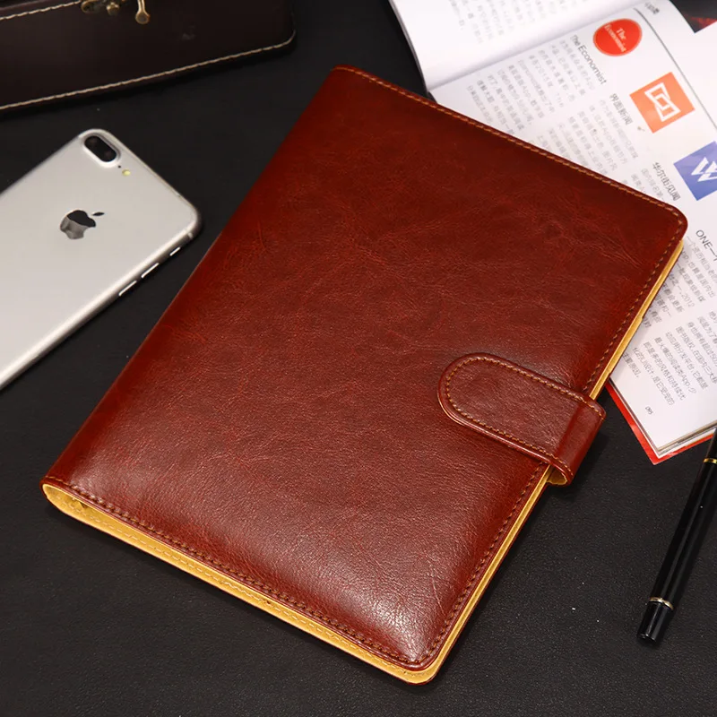 Ceny Śliczne A5 B5 spirali notebooka 6 pierścienie organizator osobistej podróży notes biznes Buckle uwaga książki papiernicze Suplies