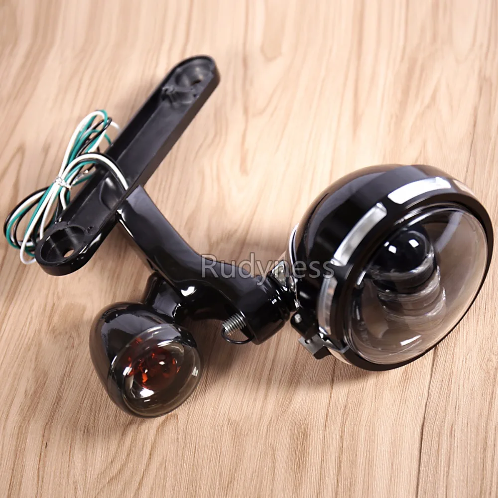 Gloss Black Burst LED Auxiliary Lighting Bracket
