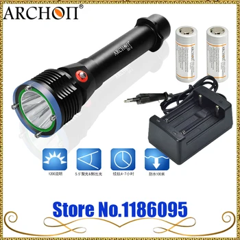 Buy NEW ARCHON D22-II D22 II CREE U2 LED Max 1200 Lumens 100M Underwater Dive Flashlight By 26650 Battery (With Battery And Charger)