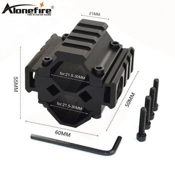 

Alonefire Y0041 Airsoft Rifle Shot gun 21.5-30mm Ring 3 Rail on Barrel 21mm scope Mount Picatinny Weaver Hunting accessories